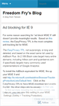 Mobile Screenshot of freedomfry.wordpress.com