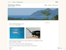 Tablet Screenshot of naturaljapan.wordpress.com