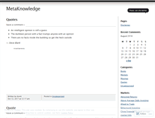 Tablet Screenshot of metaknowledge.wordpress.com