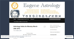 Desktop Screenshot of eugeneastrology.wordpress.com