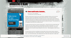 Desktop Screenshot of ikanasins.wordpress.com