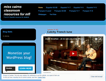 Tablet Screenshot of misscairns.wordpress.com