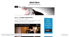 Desktop Screenshot of masvmind.wordpress.com