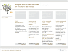 Tablet Screenshot of isabelgonzalezret.wordpress.com