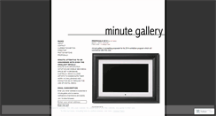 Desktop Screenshot of minutegallery.wordpress.com