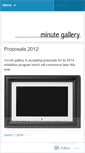 Mobile Screenshot of minutegallery.wordpress.com