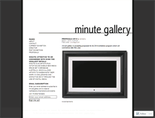 Tablet Screenshot of minutegallery.wordpress.com