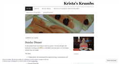 Desktop Screenshot of kristaskrumbs.wordpress.com