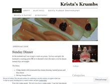 Tablet Screenshot of kristaskrumbs.wordpress.com