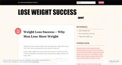 Desktop Screenshot of loseweightsuccess.wordpress.com