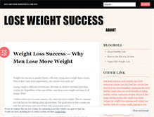 Tablet Screenshot of loseweightsuccess.wordpress.com