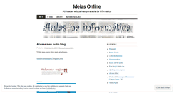 Desktop Screenshot of ideiasonline.wordpress.com