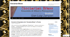 Desktop Screenshot of ciociarianbrass.wordpress.com