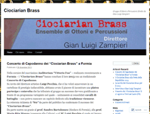 Tablet Screenshot of ciociarianbrass.wordpress.com