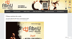 Desktop Screenshot of abriudancanabahia.wordpress.com