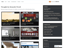 Tablet Screenshot of alexwendt.wordpress.com