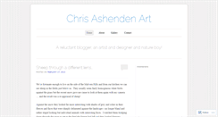 Desktop Screenshot of chrisashendenart.wordpress.com