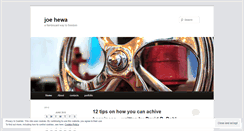 Desktop Screenshot of joehewa.wordpress.com