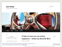 Tablet Screenshot of joehewa.wordpress.com