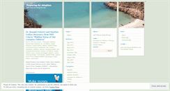Desktop Screenshot of preparingforadoption.wordpress.com
