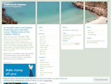 Tablet Screenshot of preparingforadoption.wordpress.com