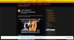 Desktop Screenshot of keepseeking4thingsabove.wordpress.com