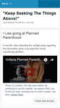 Mobile Screenshot of keepseeking4thingsabove.wordpress.com