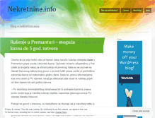 Tablet Screenshot of nekretnineinfo.wordpress.com