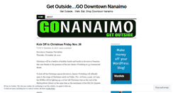 Desktop Screenshot of godowntownnanaimo.wordpress.com