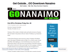 Tablet Screenshot of godowntownnanaimo.wordpress.com