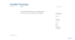 Desktop Screenshot of ameliapenelope.wordpress.com