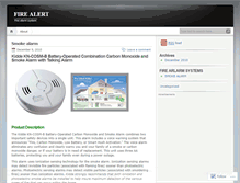Tablet Screenshot of firealert.wordpress.com