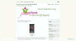 Desktop Screenshot of functionalflowers.wordpress.com