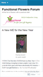 Mobile Screenshot of functionalflowers.wordpress.com