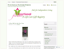 Tablet Screenshot of functionalflowers.wordpress.com
