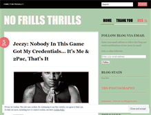 Tablet Screenshot of nofrillsthrills.wordpress.com