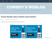 Tablet Screenshot of cowboy3398.wordpress.com