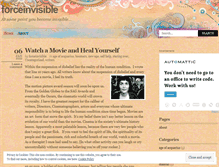 Tablet Screenshot of forceinvisible.wordpress.com