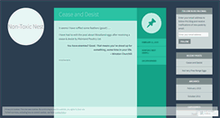 Desktop Screenshot of nontoxicnest.wordpress.com
