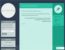 Tablet Screenshot of nontoxicnest.wordpress.com