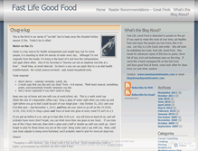 Tablet Screenshot of fastlifegoodfood.wordpress.com