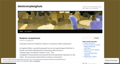 Desktop Screenshot of demioverpleeghuis.wordpress.com