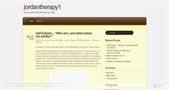 Desktop Screenshot of jordantherapy1.wordpress.com