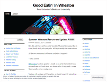 Tablet Screenshot of eatinwheaton.wordpress.com