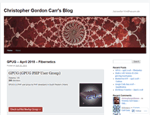 Tablet Screenshot of christophergordoncarr.wordpress.com