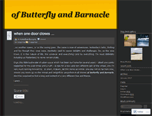 Tablet Screenshot of butterflyandbarnacle.wordpress.com