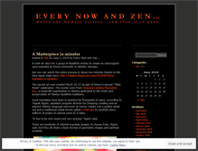 Tablet Screenshot of everynownzen.wordpress.com