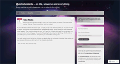 Desktop Screenshot of abhishekdelta.wordpress.com