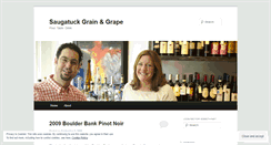 Desktop Screenshot of grainandgrapeblog.wordpress.com