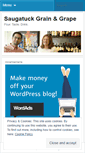 Mobile Screenshot of grainandgrapeblog.wordpress.com